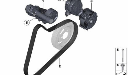 Rueda de fricción OEM 11287598833 para MINI R56, R55, R57, R58, R59, R60, R61... y más. Original MINI.