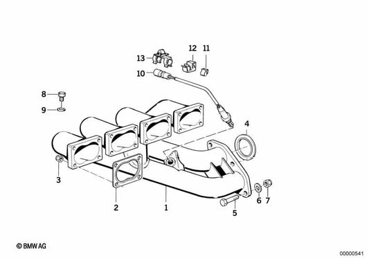 Abraçadeira de cabo para BMW E30, E34, E32, E31 (OEM 61131379359). BMW originais.
