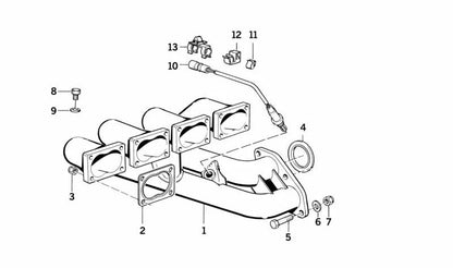 Junta de escape sin amianto OEM 11761308686 para BMW E30, E28, E34, E24. Compatible con colectores y sistemas de escape. Original BMW.