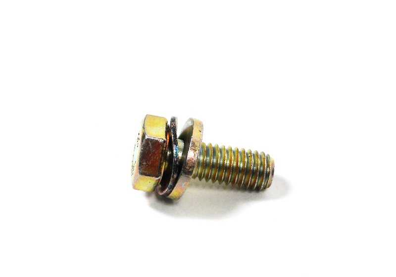 Tornillo hexagonal con arandela para BMW E30, E34, E23, E32, E31 (OEM 07119915018). Original BMW