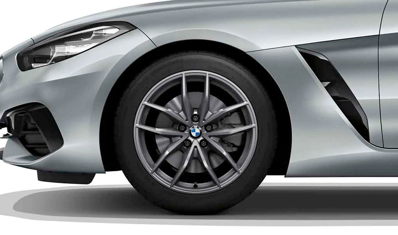 Llanta de aleación original BMW V-Spoke 770 18" trasera OEM 36116883640 para BMW Z4 G29 (sDrive20i, sDrive30i) todos los modelos compatibles. Color ferric grey. Original BMW.