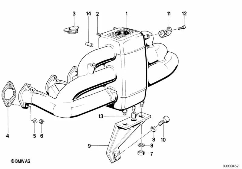 Board ohne Asbestos für BMW E12, E28, E34, E24, E23, E32 (OEM 11611730788). Original BMW