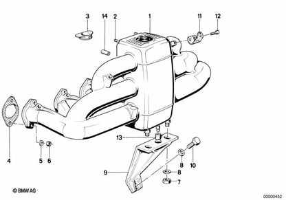 Board ohne Asbestos für BMW E12, E28, E34, E24, E23, E32 (OEM 11611730788). Original BMW