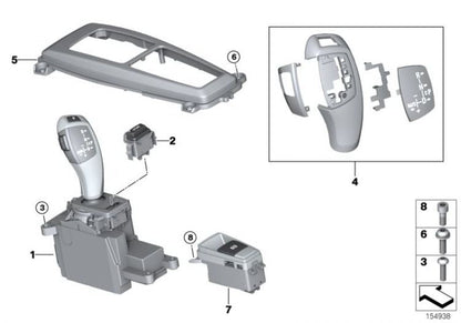 Palanca Pomo Selección De Marchas Automático Para Bmw E70 E71 E72. Original Recambios