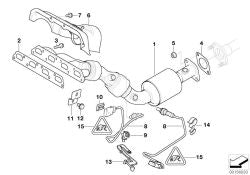 Chapa soporte OEM 11787511925 para MINI R50 Cooper, One, One 1.6i y R53 Cooper S. Original MINI.