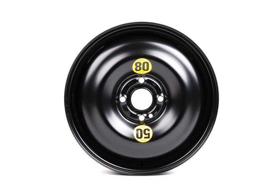 Rueda de emergencia (galleta) de acero OEM 36111509164 para MINI R50, R52, R53, R55, R56, R57, R58, R59. Compatible con varios modelos. Original MINI y BMW.