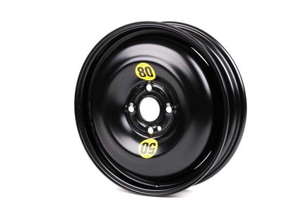 Rueda de emergencia (galleta) de acero OEM 36111509164 para MINI R50, R52, R53, R55, R56, R57, R58, R59. Compatible con varios modelos. Original MINI y BMW.