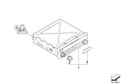 Botón giratorio para reproductor de DVD OEM 65129159495 para BMW X5 E70, X5 E70 LCI, X6 E71, X6 E72 Hybrid. Original BMW.