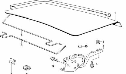 Barra de torsión derecha OEM 41621839194 para BMW E24 628CSi, 630CS. Modelos: 5111, 5121, 5131, 5132, 5141, 5142, 5171, 5172, 5181, 5182. Original BMW.