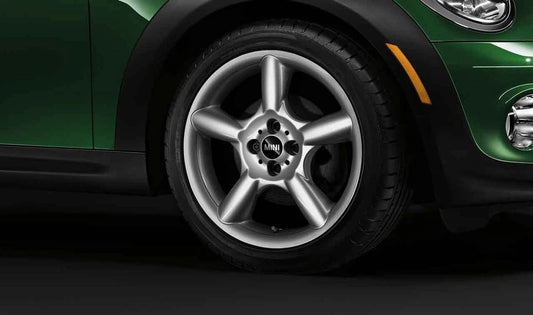 Llanta de aluminio 5 Star Pace Spoke 110 OEM 36116777960 para MINI R50, R53, R56, R56 LCI, Clubman R55, Cabrio R52, R57, Coupé R58, Roadster R59... y más. Original MINI.