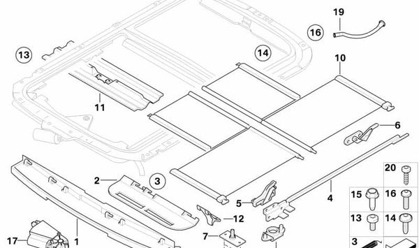 Tornillo OEM 11119157030 para BMW (Modelos compatibles: E30, E34, E36, E39, E46, E90, F10, F30, G20, X1, X3, X5, Z3, Z4). Original BMW.