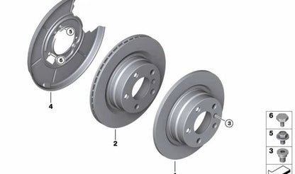 Vite esagonale OEM 34211164044 per BMW E81, E82, E87, E88, F20, F21, F22, F23, E46, E90, E91, E92, E93, F30, F31, F34, F32, F33, F36, E84, E86. BMW originale.