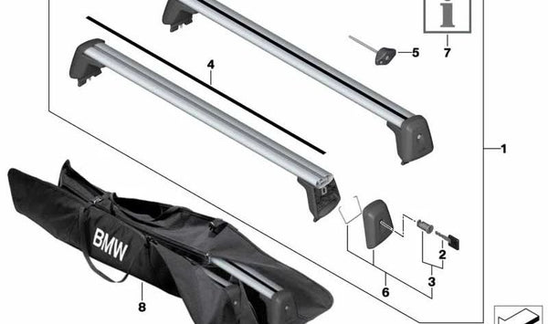 Juego de tapas + bombín de cerradura OEM 82792464420 para BMW F40, F44, G20, G22, G23, G26, G30, G31, G32, G42, G80, G81, G83, i4 G26, iX3 G08, X1 U11, X3 G01, X4 G02. Original BMW.