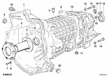 Parafuso para BMW E21, E30, E28, E34, E24, E23 (OEM 23111224482). BMW original