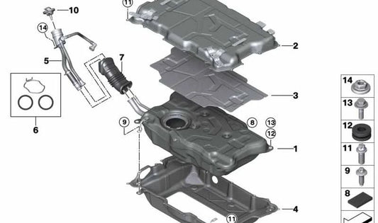 VIBRAZIONI OEM Morpacator Food 16119425960 per BMW G01. BMW originale.