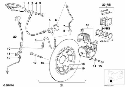 Cilindro con Pistón para BMW (OEM 32722310785). Original BMW