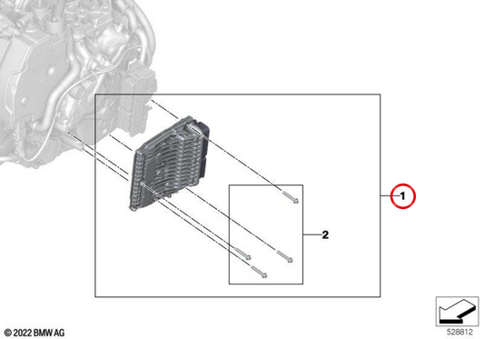 Unidade de controle TCU OEM 28005A4FE81 para BMW U06, U11. BMW genuíno.