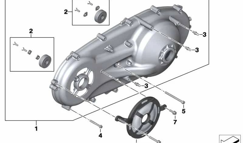 Juego de cojinetes OEM 11148405742 para motos BMW C 400 GT (K08), C 400 X (K09). Original BMW Motorrad.
