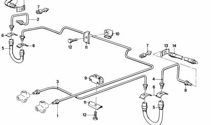 Soporte de brazo trasero OEM 33321118526 para BMW E21, E12, E24, E23. Original BMW.