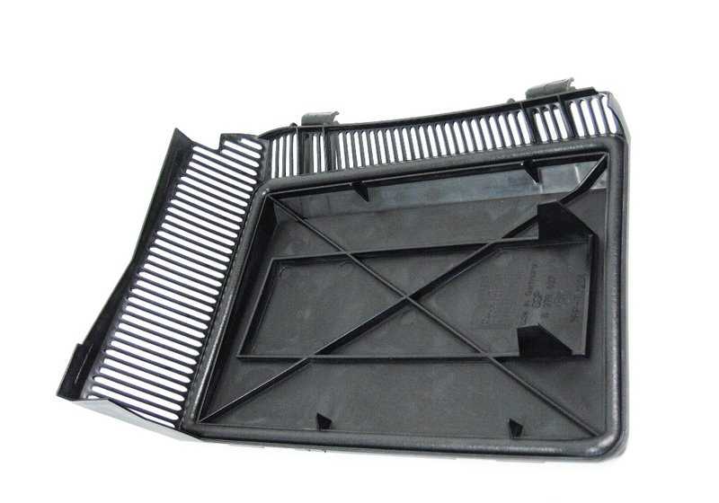 Tapa izquierda del filtro de microfiltro OEM 64318379627 para BMW E39. Pieza original BMW.