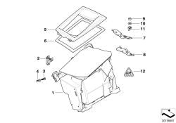 Conselho da BMW Series 6 E63, E63N, E64, E64N (OEM 62306937960). BMW original