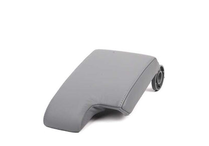 Reposabrazos superior en cuero gris OEM 51168248532 para BMW E46. Recambio original BMW.