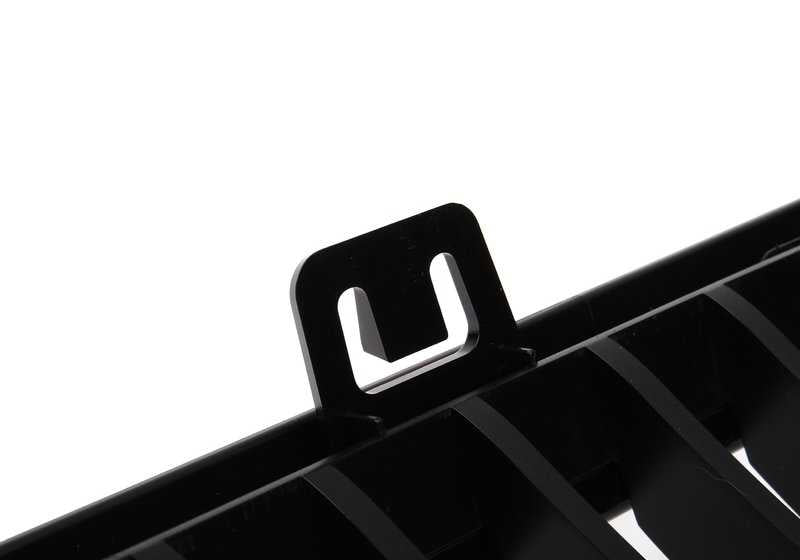 Parrilla decorativa M Performance negra izquierda OEM 51712158985 para BMW E92, E92 LCI, E93, E93 LCI. Original BMW.