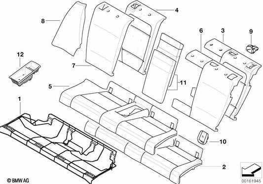Pannello laterale sinistro per la BMW 1 E81 Serie, E82 (OEM 52209158959). BMW originale.