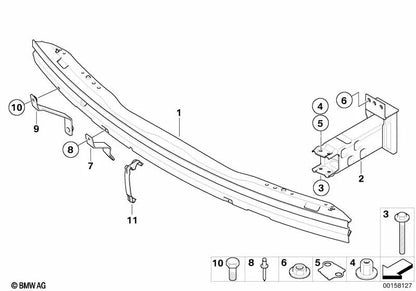 Bracket for BMW E83, E83N (OEM 61673416163). Original BMW