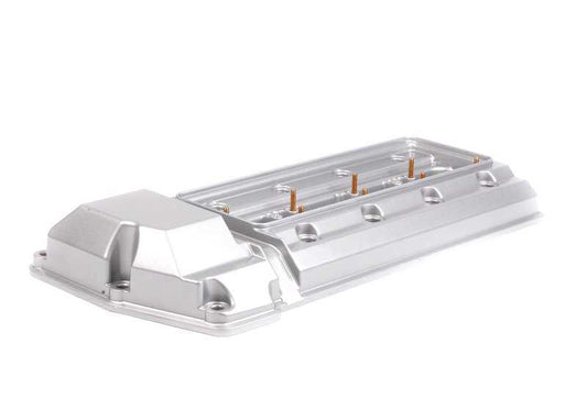 Left cylinder head cover 11121703179 for BMW E53 x5 4.4i, 4.6is and E52 Z8 4.9i. Original BMW piece.