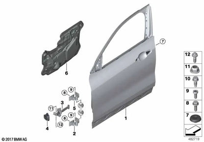 Front Left Door Stop Seal for BMW X1 F48, F49, X2 F39 (OEM 51217476229). Original BMW
