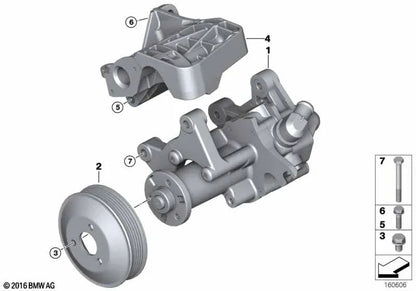 Bomba de direção hidráulica para BMW E70 e E71. . BMW original