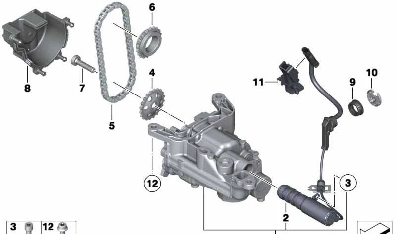 Rueda de cadena OEM 11417548872 para MINI R56, R55, R57, R58, R59, R60, R61... y más. Original MINI.