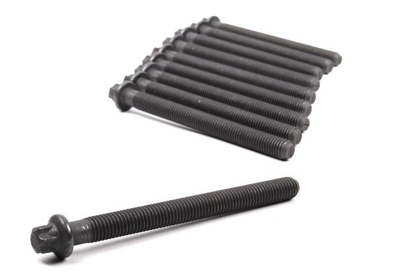 Juego de tornillos para culata OEM 11127583115 para BMW E34, E39, E32, E38, E31, E53, E52. Original BMW.