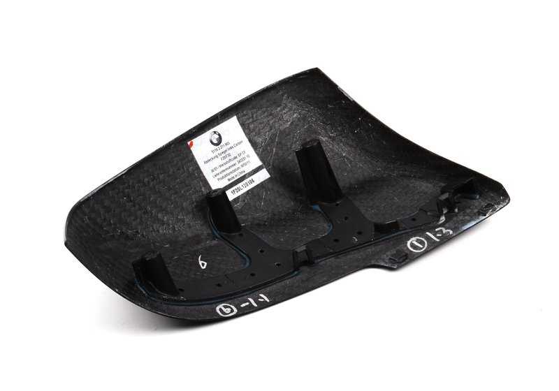 Tapa de retrovisor exterior M Performance carbono izquierdo OEM 51162211905 para BMW Serie 1 F20, F21; Serie 2 F22, F23; Serie 3 F30, F31; Serie 4 F32, F33; X1 E84... y más. Original BMW.