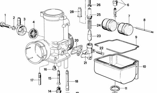 Tapa para varios modelos/series de BMW (OEM 13111260889). Original BMW