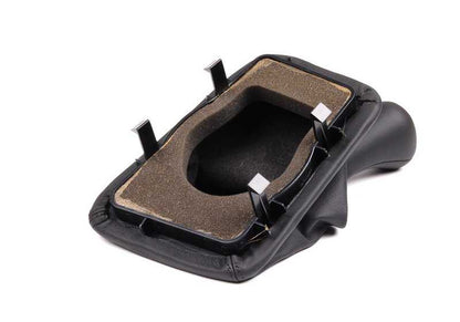 Fuelle de palanca de cambios en piel negra OEM 25112259352 para BMW Serie 8 E31 (840i, 850Ci, 850CSi). Original BMW.