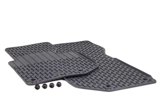 Juego de alfombrillas de goma delanteras Anthrazit OEM 51479401971 para BMW Serie 3 E36 (318i, 320i, 323i, 325i). Original BMW.