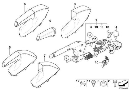 Cubierta Palanca Freno De Mano Para Bmw E83. Original Recambios
