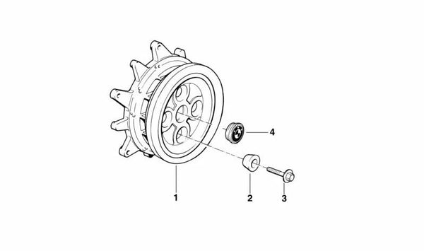 Anillo cónico OEM 36132302339 para BMW Motorrad K 1200 GT, K 1200 RS, K 75, K 75 RT, K 75 S, K 100, K 100 RS, K 100 RT, K1. Pieza original BMW Motorrad.