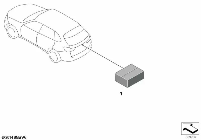 Kit de actualización de cámara trasera para BMW F25, F26 (OEM 66212358777). Original BMW.