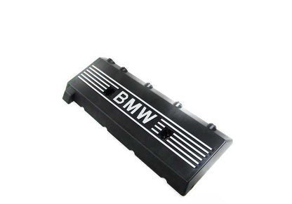 Left side cover for BMW 5 Series E39, 7 Series E38, 8 Series E31, X5 E53, Z8 E52 (OEM 11121702857). Original BMW.