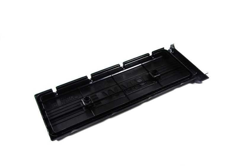 Left side cover for BMW 5 Series E39, 7 Series E38, 8 Series E31, X5 E53, Z8 E52 (OEM 11121702857). Original BMW.