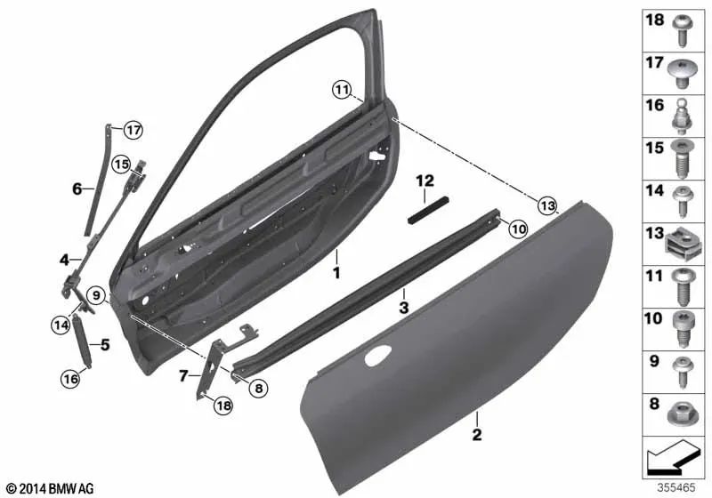 Left side impact cross member for BMW I12, I12N (OEM 51007312675). Original BMW