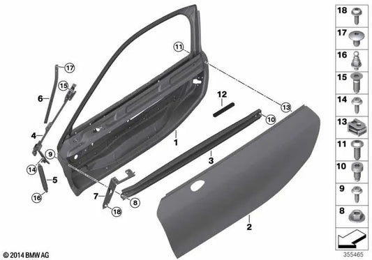 Linksseiten -Impact -Querleiste für BMW I12, I12N (OEM 51007312675). Original BMW