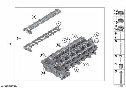 Parafuso de fechamento para BMW E81, E82, E87, E88, E90, E91, E92, E93, E60, E61, F10, F11, F18, E63, E64, E65, F01, F02, X1 E84, X3 F25, E65, E85, E89 (OEM 11127536926). BMW original