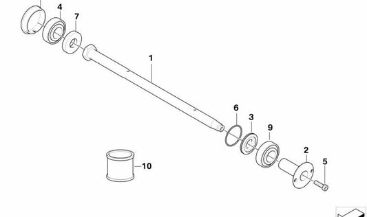 Cojinete de rodillo cónico OEM 07119906298 para BMW Motorrad G450X (K16) y más. Original BMW Motorrad.