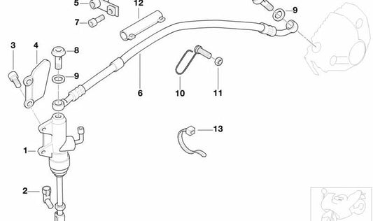 Soporte OEM 34322331962 para motos BMW R1150GS, R1100S, R1200C, R850C... y más. Original BMW Motorrad.