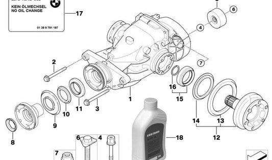 Vibration Damper for BMW E65 (OEM 33176775542). Original BMW