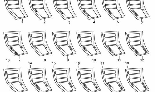 Embellecedor interior de madera (VOGELAUGENAHORN) para consola central Steptronic OEM 51162254392 para BMW E31. Acabado original de alta calidad. Original BMW.